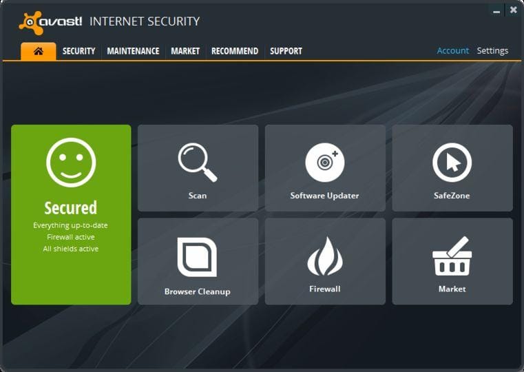 how to enable avast online security