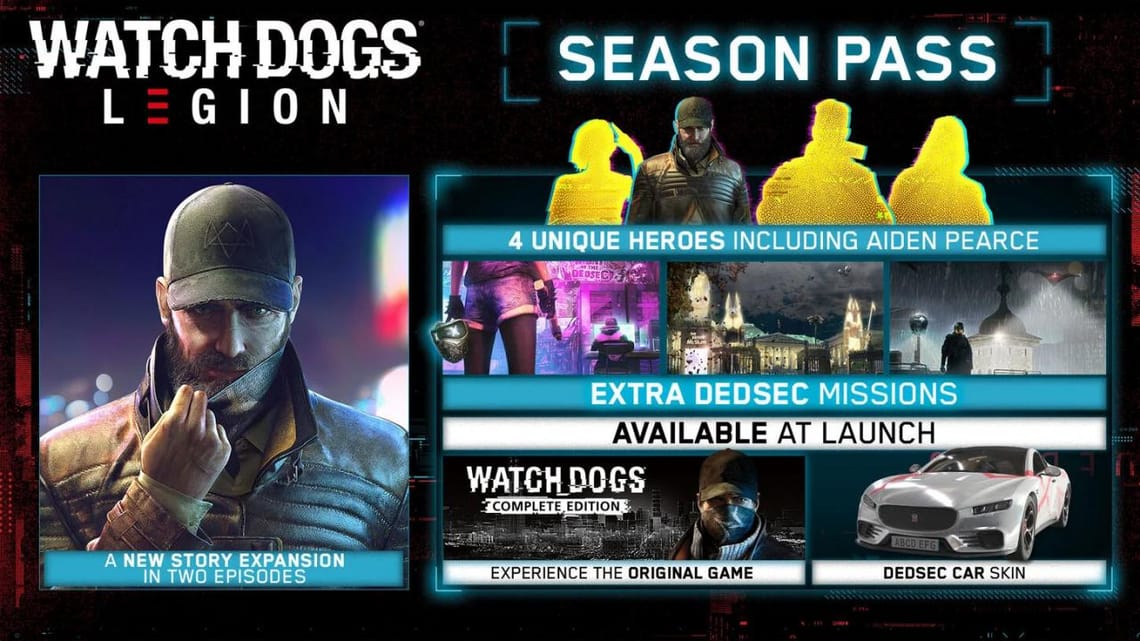 watch dogs legion season pass