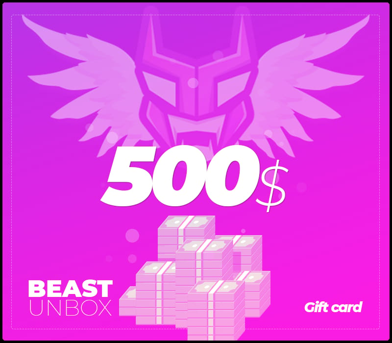 BeastUnbox.com $500 Gift Card | Buy cheap on Kinguin.net
