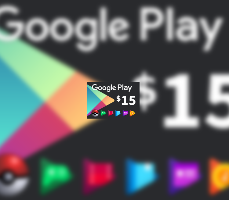 Google Play Gift Card 15 USD, Play store cards cheap