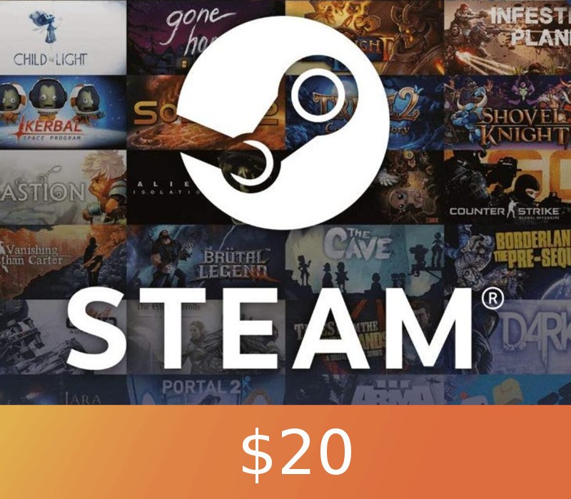 Steam Gift Card (GBP 20 / for UK accounts only) for Windows, Mac