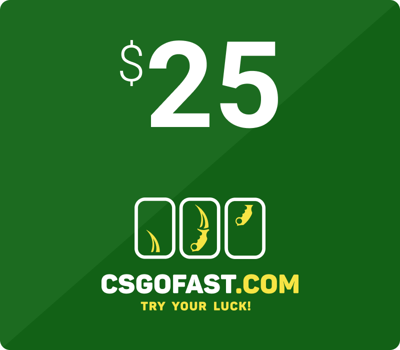 CSGOFAST 25 Fast Coins Gift Card | Buy cheap on Kinguin.net