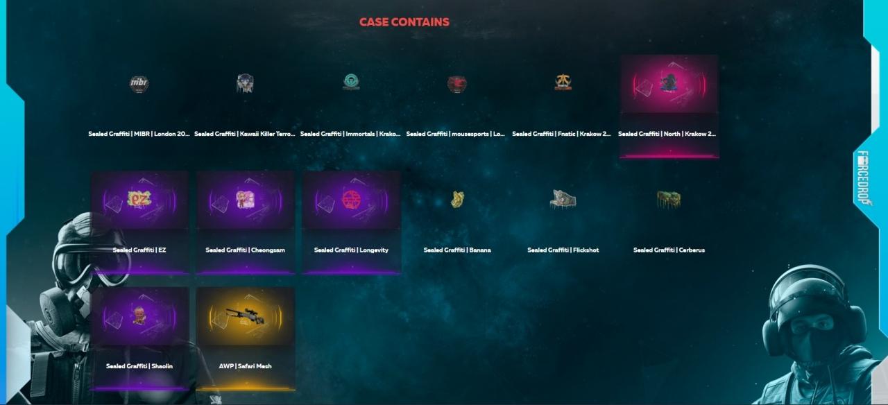 Counter-Strike: Global Offensive RANDOM GRAFFITI by FORCE-DROP.COM CD Key