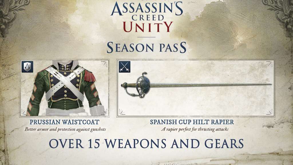 Assassin's Creed Unity - Season Pass US PS4 CD Key