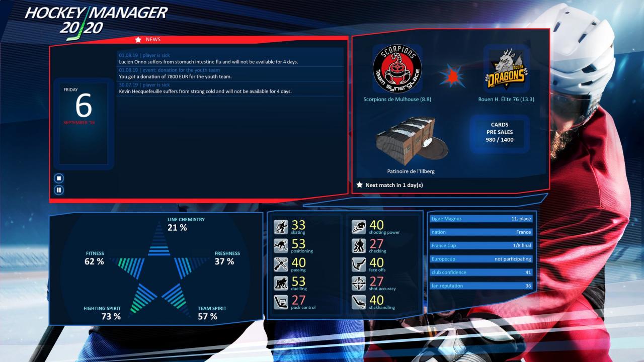Hockey Manager 20|20 Steam CD Key