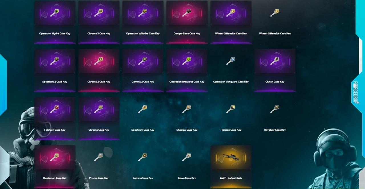 Counter-Strike: Global Offensive RANDOM KEY by FORCE-DROP.COM CD Key