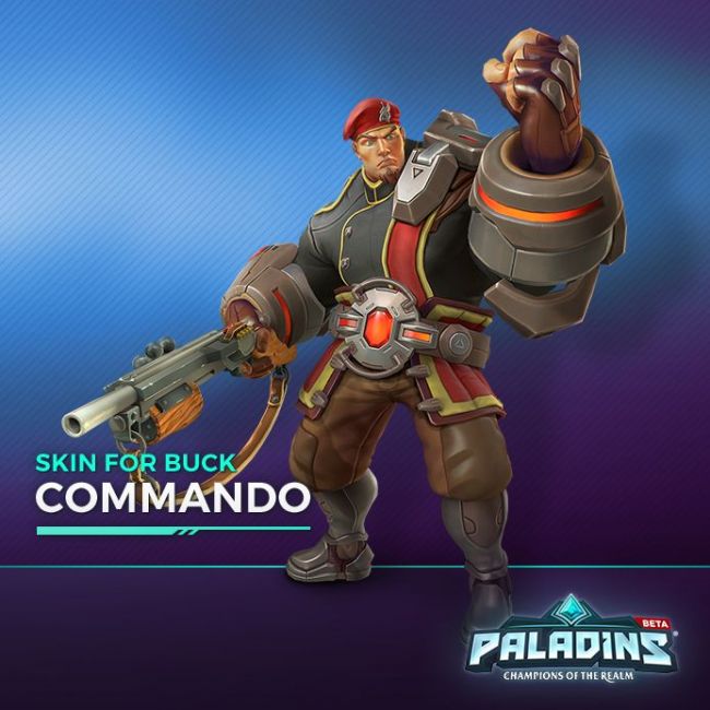 Paladins - Buck Hero + Commando Skin Digital Download CD Key