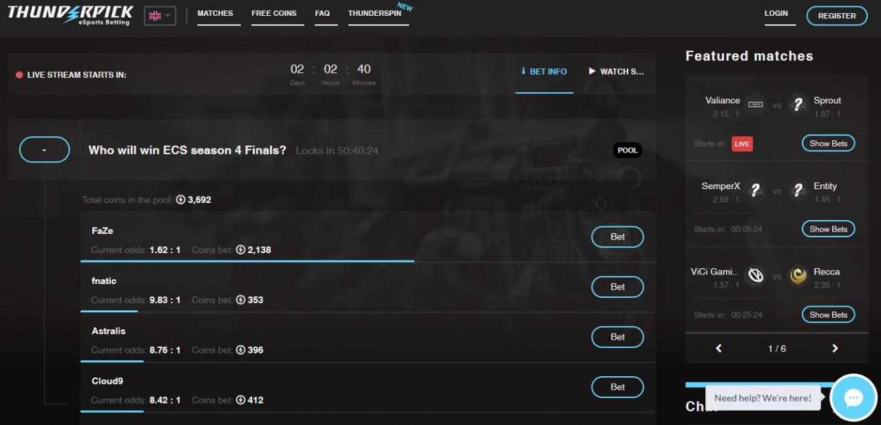 Thunderpick Gift Card - 5000 ThunderCoins - 50 EUR