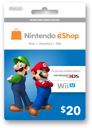 Nintendo eShop Prepaid Card $20 US Key