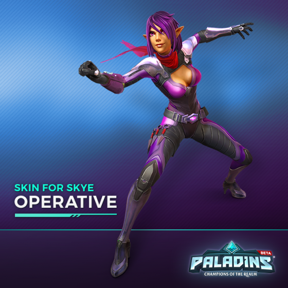 Paladins - Skye Hero + Operative Skin Digital Download Key