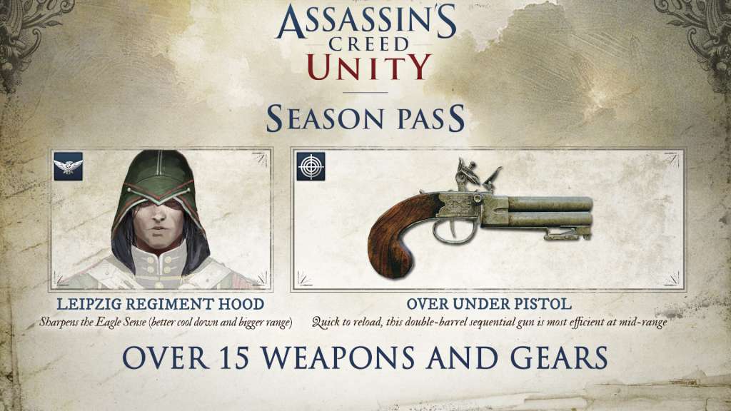 Assassin's Creed Unity - Season Pass US PS4 CD Key
