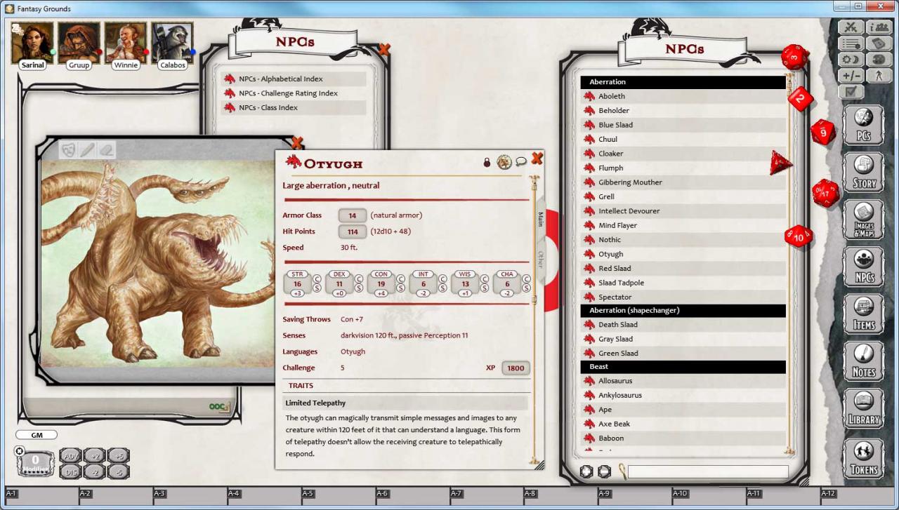 Fantasy Grounds - D&D Monster Manual DLC Steam CD Key