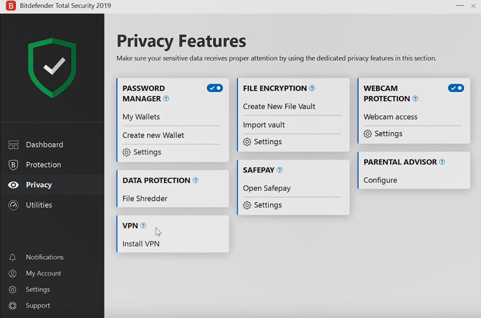 Bitdefender Total Security 2019 Key (1 Year / 10 Devices)