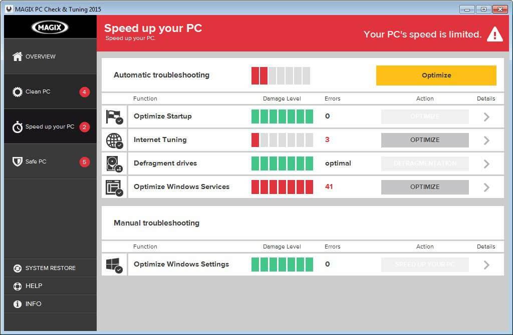 MAGIX PC Check & Tuning 2015 SEA Steam Gift