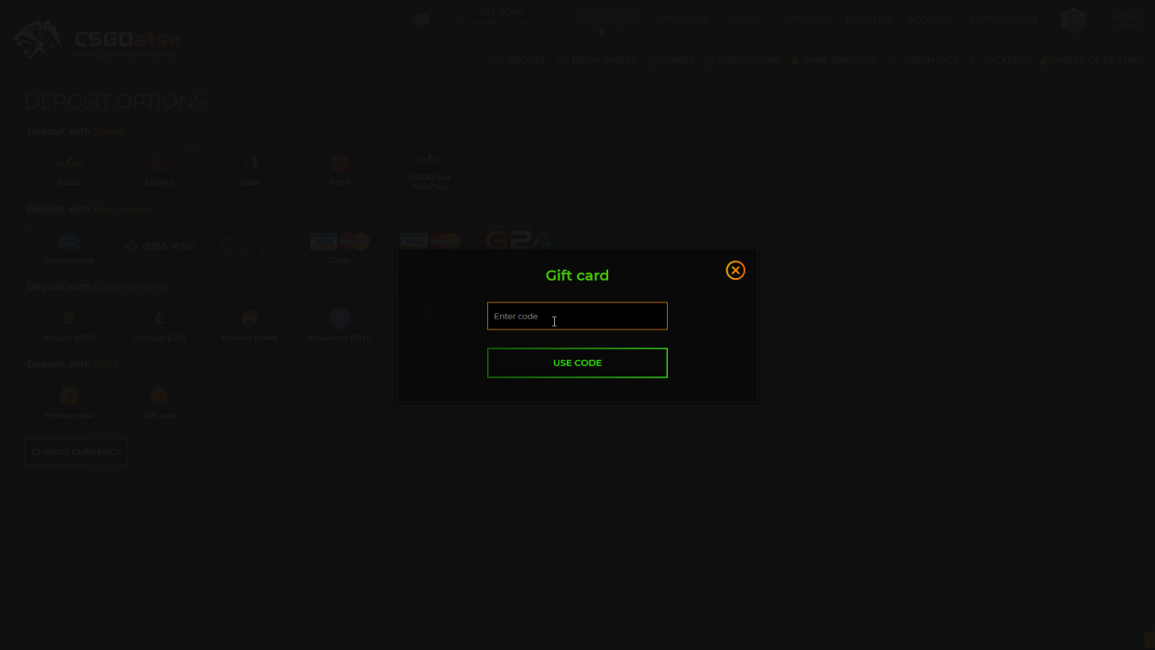 CSGOatse - $250 USD Gift Card