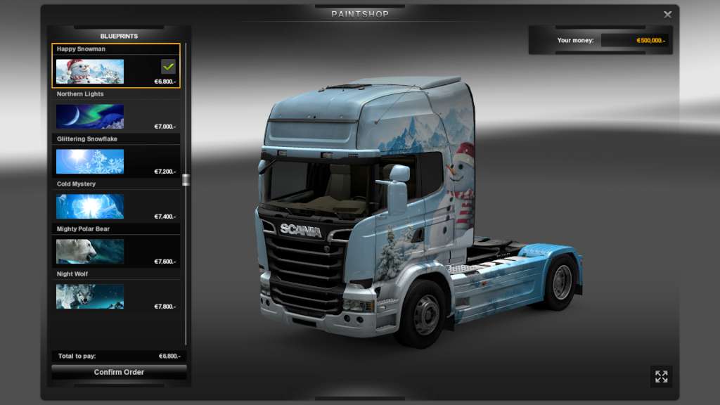 Euro Truck Simulator 2 - Ice Cold Paint Jobs Pack DLC Steam CD Key