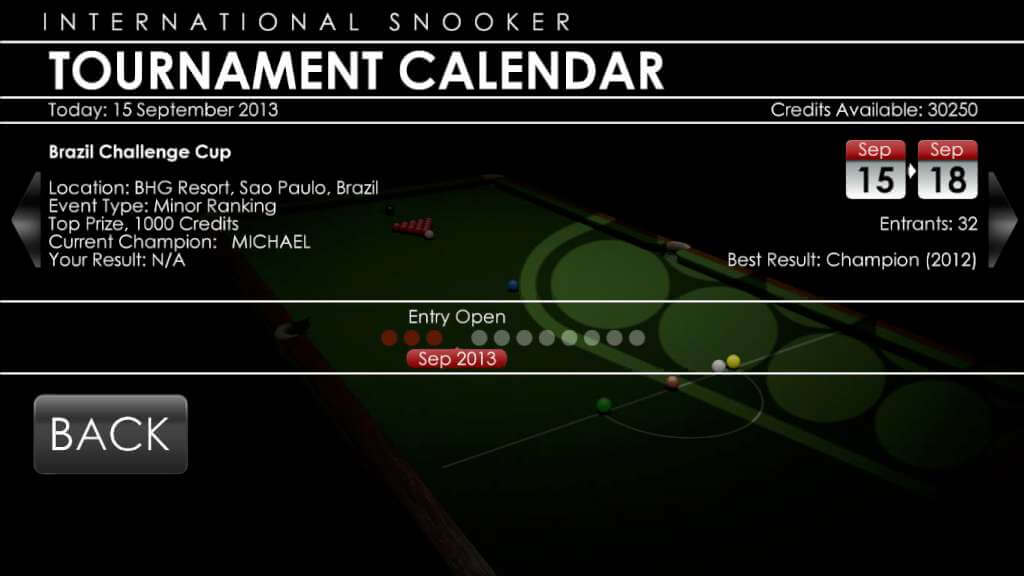 International Snooker Steam Gift