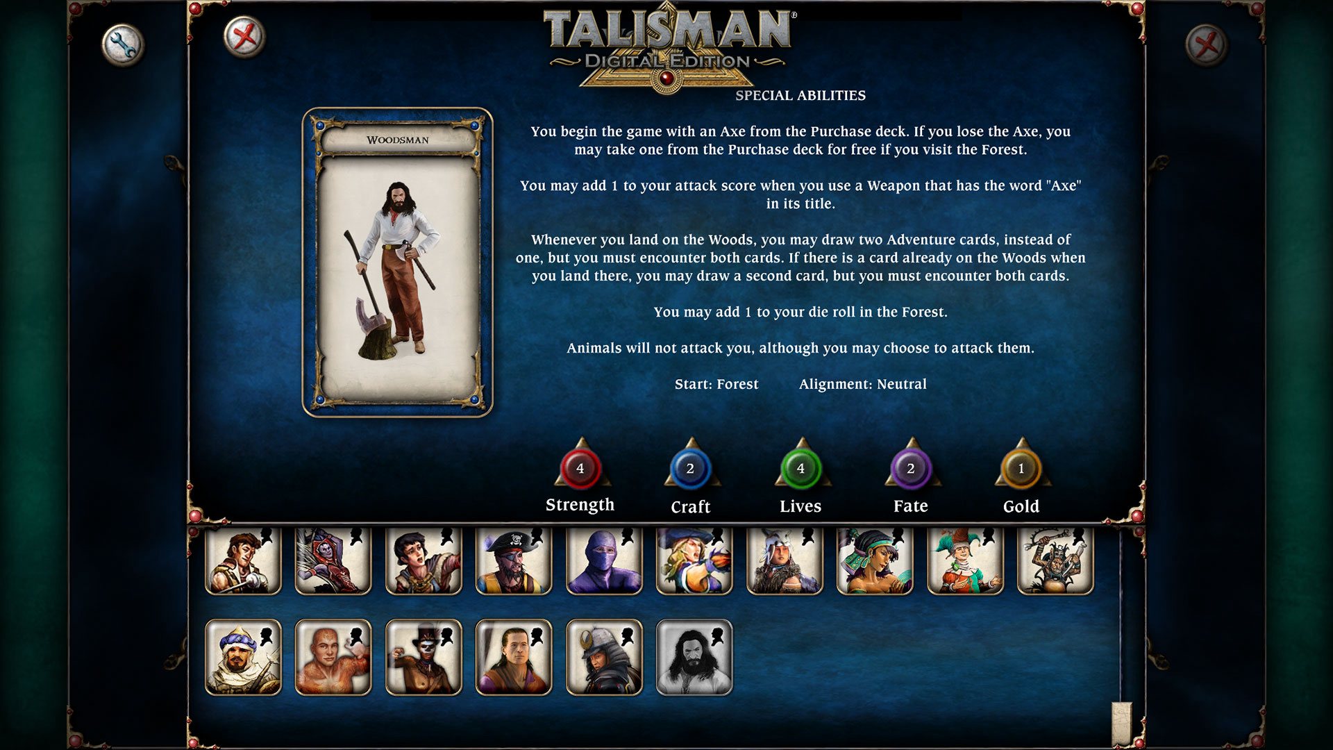 Talisman - Character Pack #17 - Woodsman DLC Steam CD Key