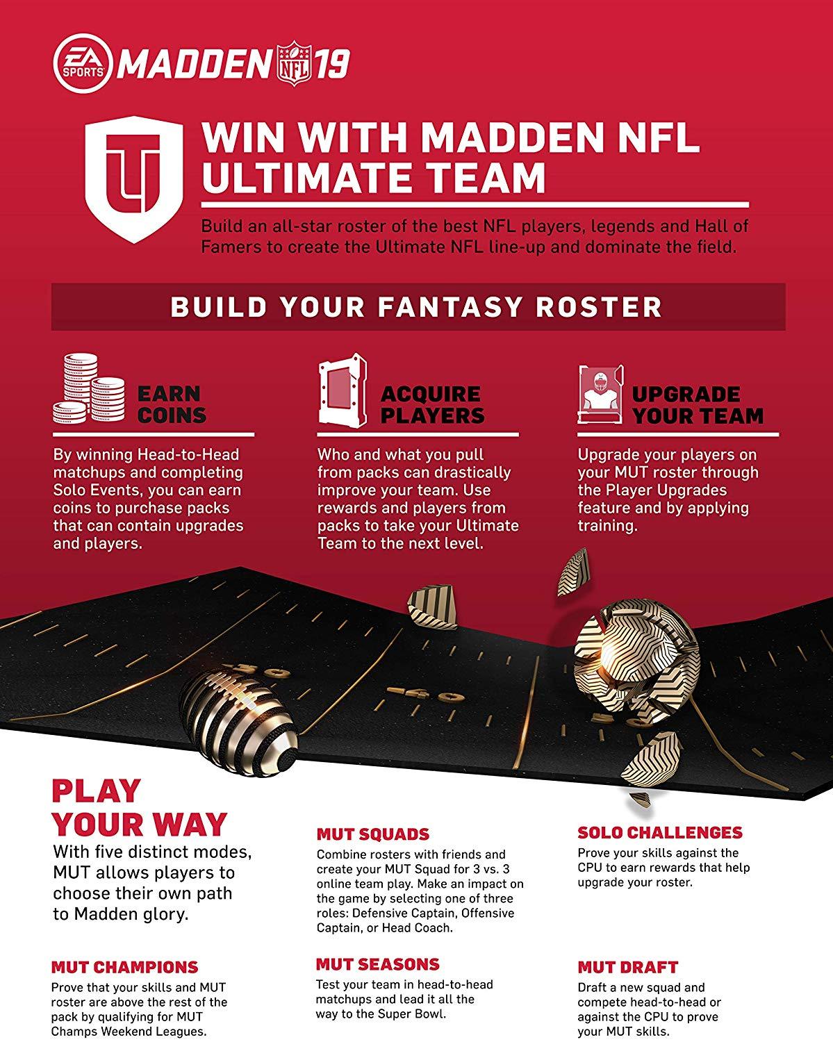 Madden NFL 19 - 12000 Ultimate Team Points XBOX One CD Key