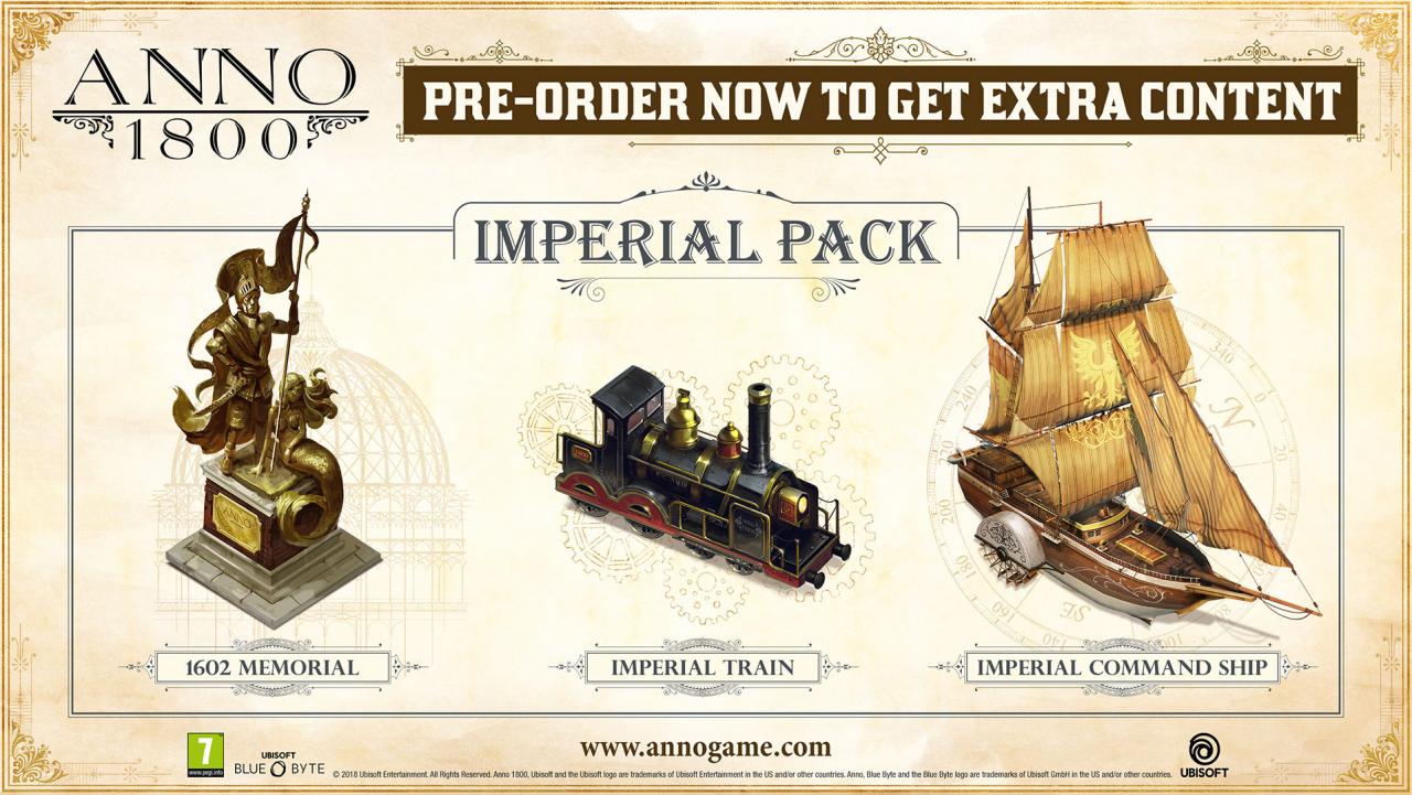 Anno 1800 - The Imperial Pack DLC EU Uplay Voucher