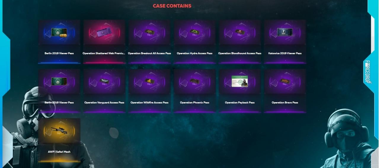 Counter-Strike: Global Offensive RANDOM PASS by FORCE-DROP.COM CD Key