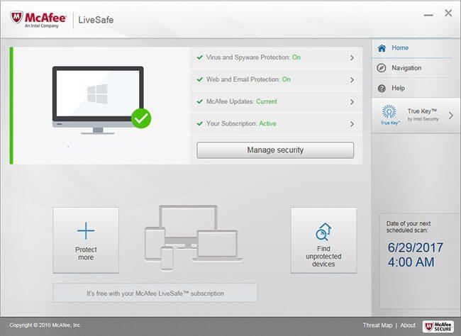 McAfee LiveSafe 2019 (3 Years / 1 Device) 