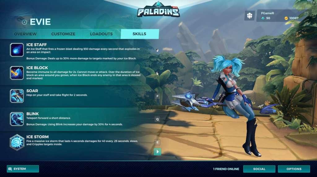 Paladins - Evie Hero + Conjuration Skin Digital Download CD Key