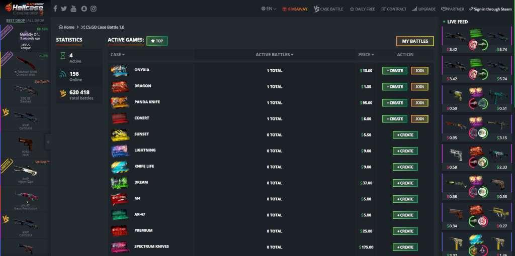 Hellcase.com Silver Random Case Code