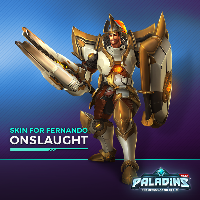 Paladins - Fernando Hero + Fernando Onslaught Skin Digital Download Key