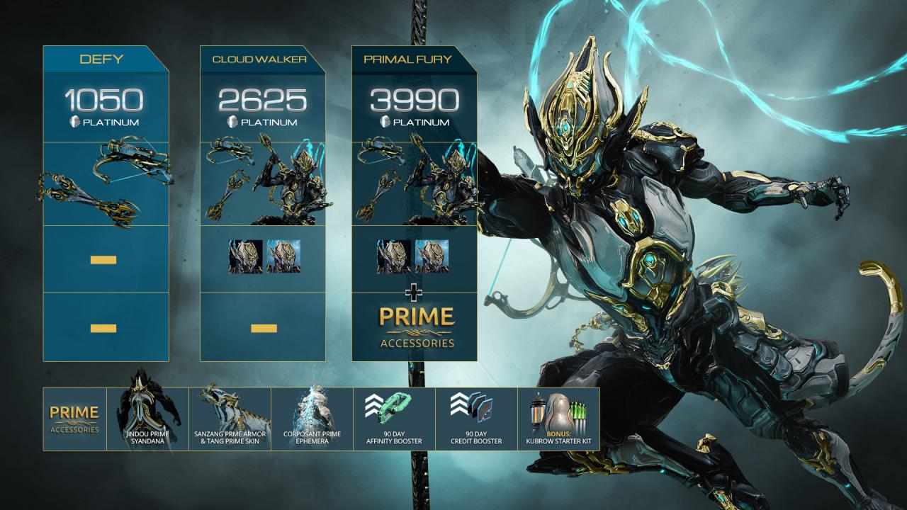 Warframe - Wukong Prime Access: Cloud Walker Bundle DLC Manual Delivery