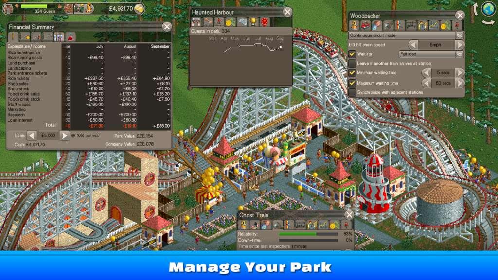 RollerCoaster Tycoon Classic Steam CD Key