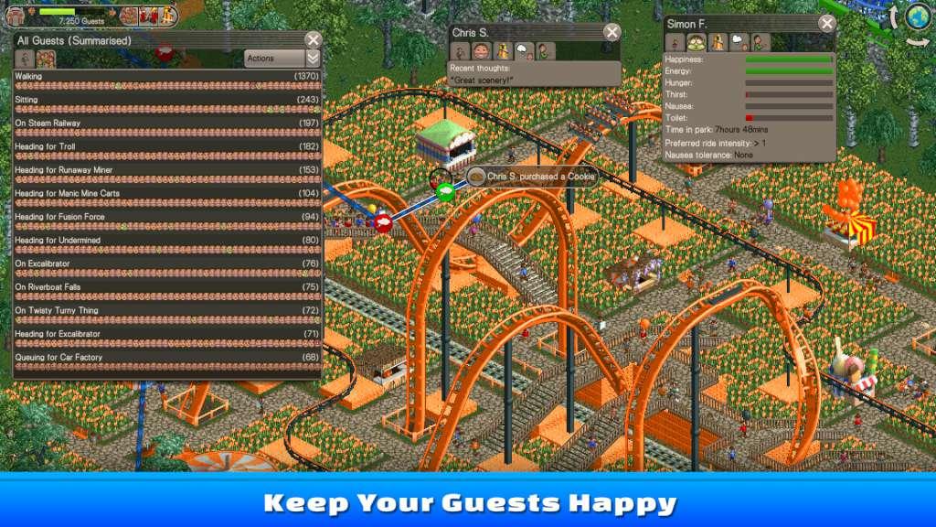 RollerCoaster Tycoon Classic Steam CD Key