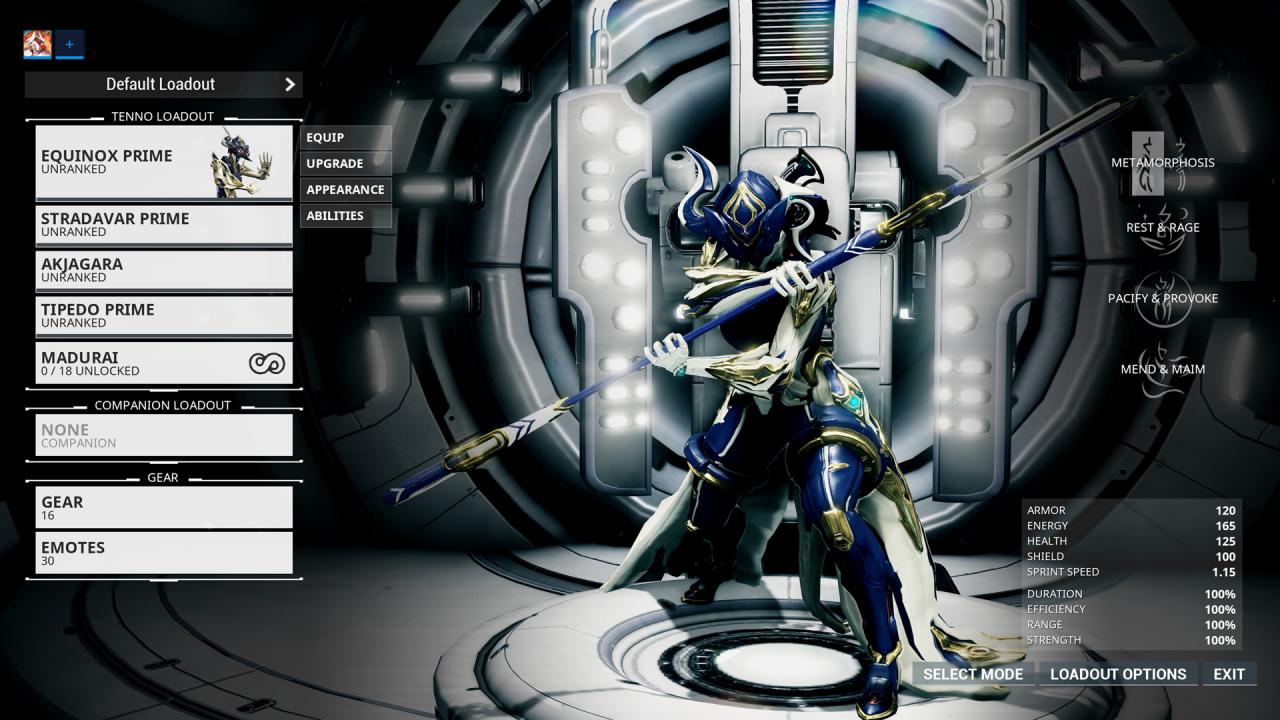 Warframe - Equinox Prime Access: Pacify & Provoke Bundle DLC Manual Delivery