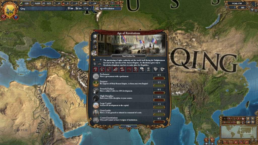 Europa Universalis IV - Mandate of Heaven Expansion Steam Altergift