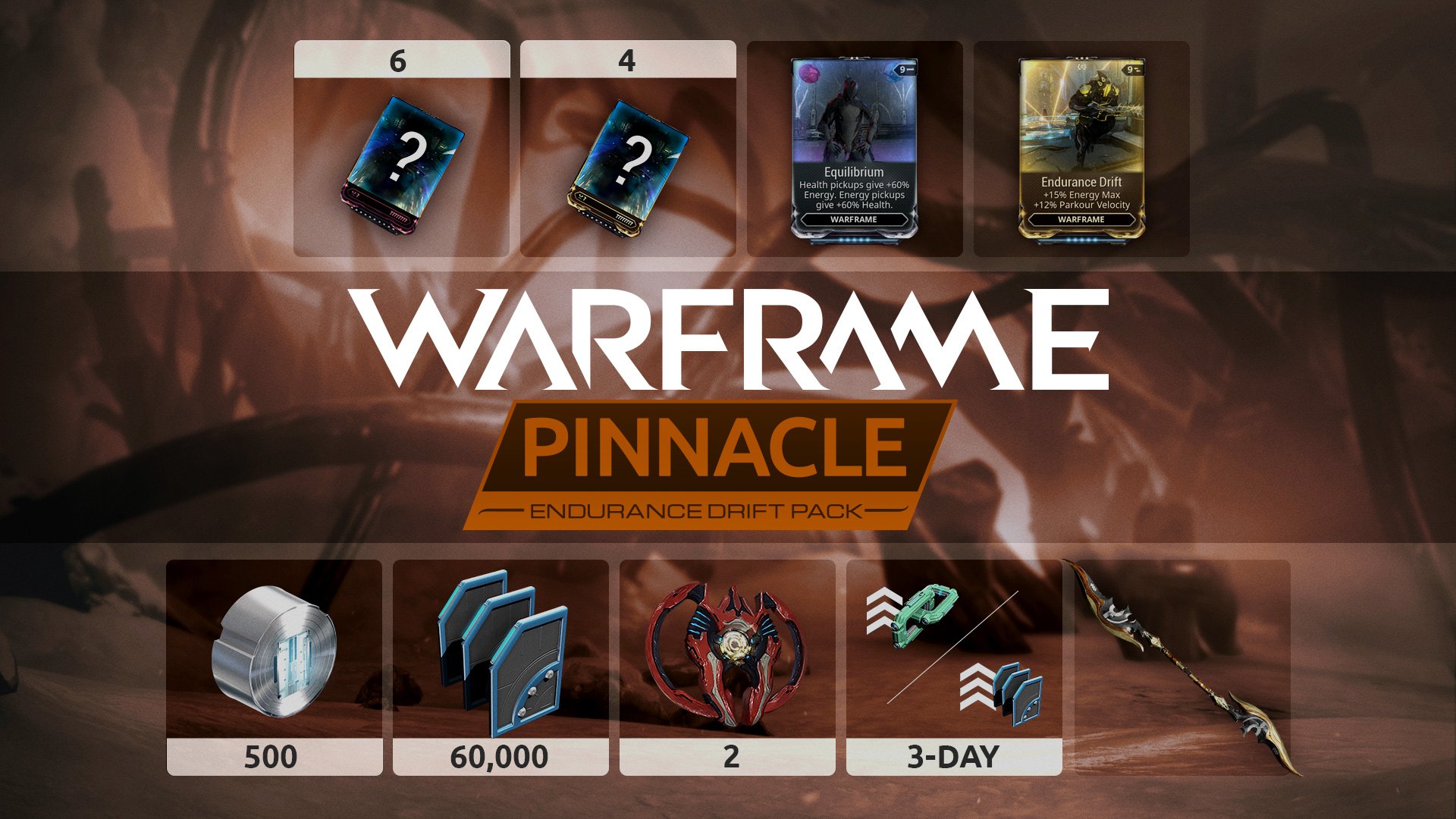 Warframe - Endurance Drift  Pinnacle Pack DLC Manual Delivery