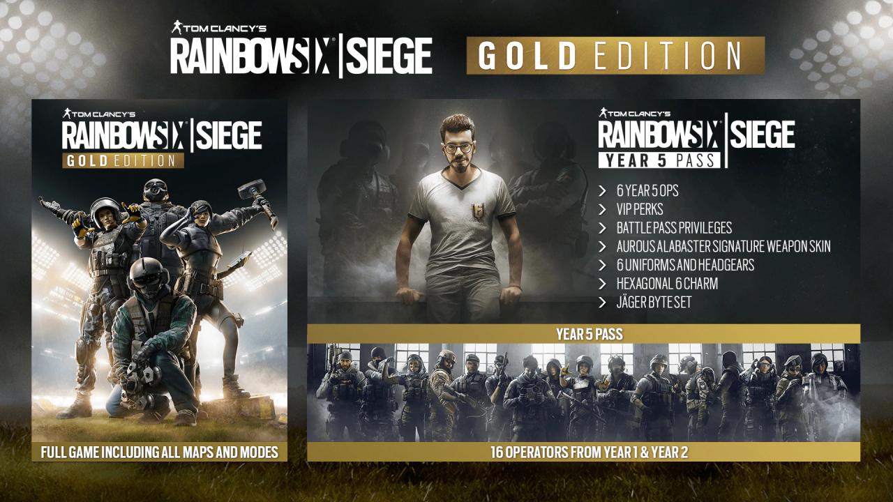 Tom Clancy's Rainbow Six Siege Gold Edition Year 5 XBOX One CD Key