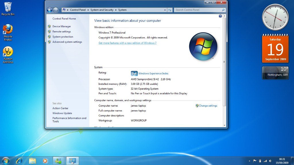  Windows 7 Ultimate  -  2