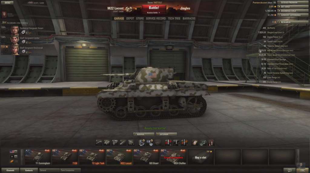 World of tanks garage slots free play