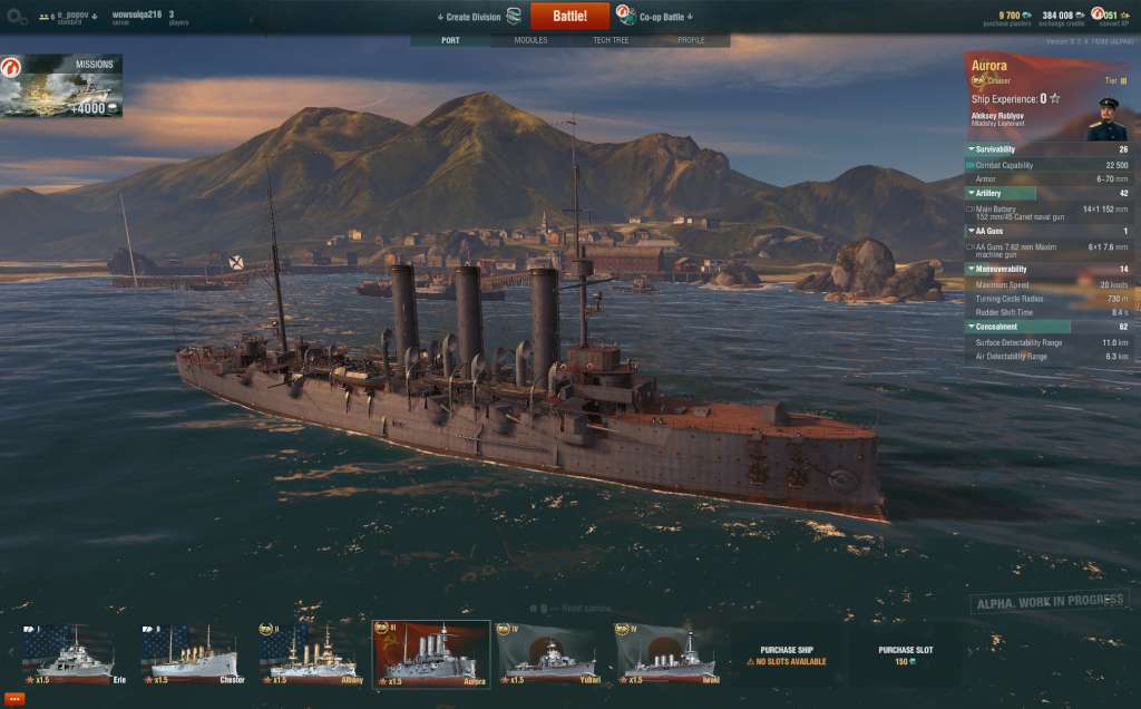 world of warships cleveland fifth slot help